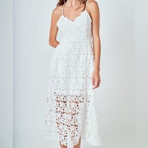 Endless Rose White Lace Cami Midi Dress - WORN ONCE